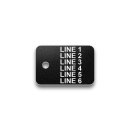 Engraved Heavy-Duty Plastic Valve Tag - 1" x 1 1/2" - 1/8" Text
