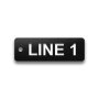 Engraved Heavy-Duty Plastic Valve Tag - 1" x 3" - 1/2" Text