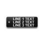 Engraved Heavy-Duty Plastic Valve Tag - 1" x 3" - 1/4" Text