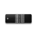 Engraved Heavy-Duty Plastic Valve Tag - 1" x 3" - 1/8" Text