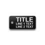 Engraved Heavy-Duty Plastic Valve Tag - 1 1/8" x 2 1/4" - 3/8" Text