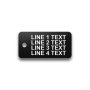 Engraved Heavy-Duty Plastic Valve Tag - 1 1/8" x 2 1/4" - 3/16" Text