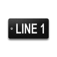 Engraved Heavy-Duty Plastic Valve Tag - 1 1/2" x 3" - 3/4" Text