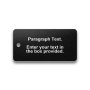 Engraved Heavy-Duty Plastic Valve Tag - 1 1/2" x 3" - 3/16" Text