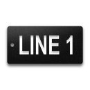 Engraved Heavy-Duty Plastic Valve Tag - 2" x 4" - 1" Text