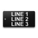 Engraved Heavy-Duty Plastic Valve Tag - 2" x 4" - 1/2" Text