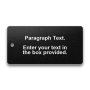 Engraved Heavy-Duty Plastic Valve Tag - 2" x 4" - 1/4" Text