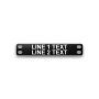 Engraved Heavy-Duty Plastic Cable Tag - 1/2" x 2 3/4" - 3/16" Text
